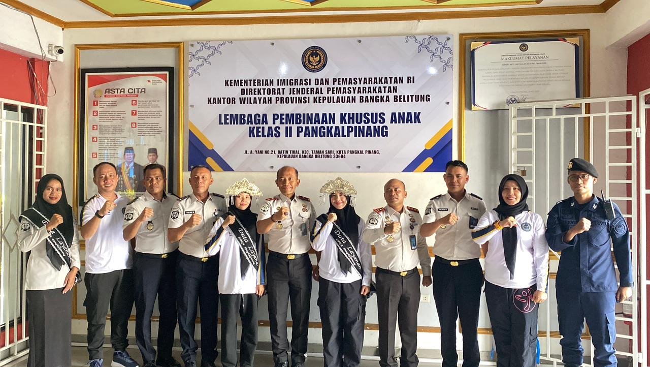 Kunjungan Perdana Ke LPKA Pangkalpinang, Plt. Kakanwil Ditjenpas Babel Semangati dan Motivasi Anak Binaan Kearah Lebih Baik